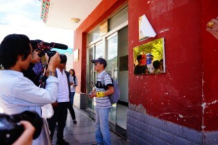 “永续全球环境研究所”(GEI)项目经理彭奎现场讲解 “永续全球环境研究所”(GEI)项目经理彭奎现场讲解